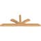 Ekena Millwork Richland Timber Gable Bracket, Western Red Cedar, 108"W x 40"H x 5 1/2"D x 5 1/2"F, 9/12 Pitch GBW108X40X0606RIC00SWR - alternate 4